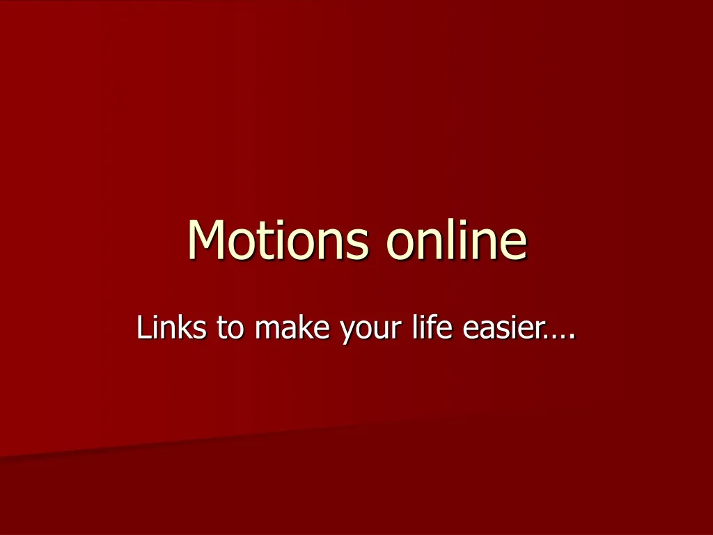 motions online n.