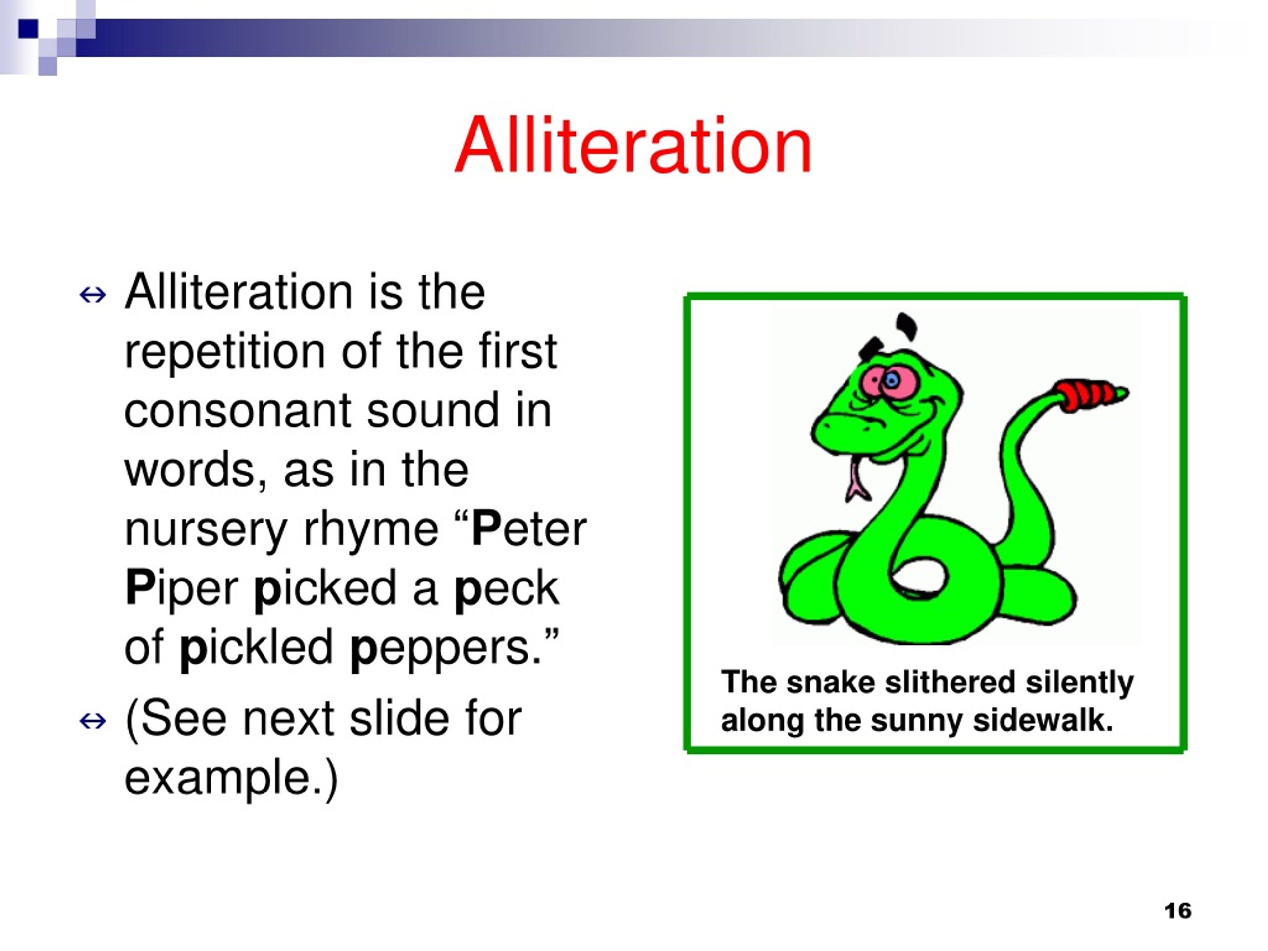 Alliteration L 