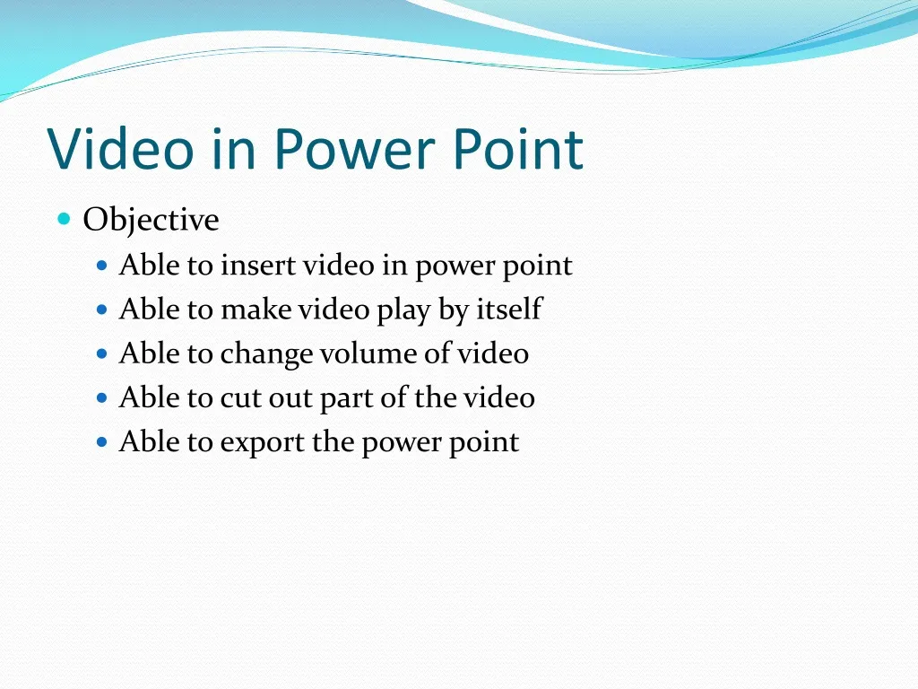 video in power point n.