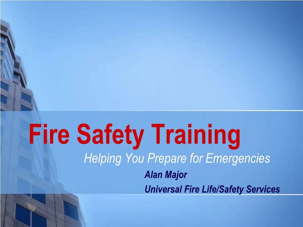 PPT - Fire Safety Training PowerPoint Presentation, Free Download - ID ...