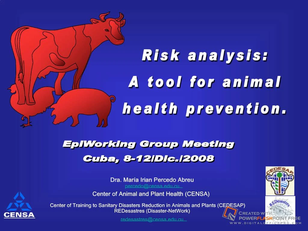 PPT - Risk analysis: A tool for animal PowerPoint Presentation, free  download - ID:17902
