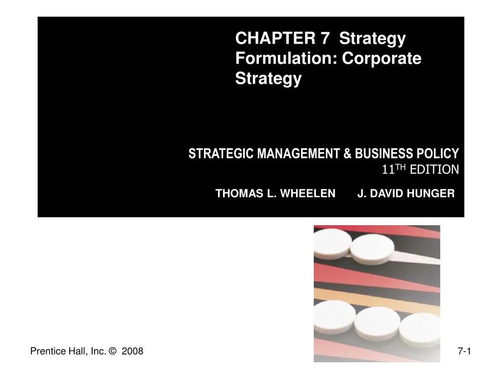 chapter 7 strategy formulation corporate strategy n.