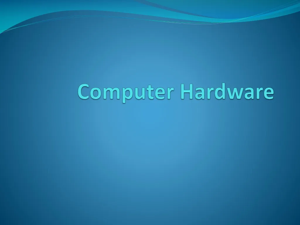 computer hardware n.