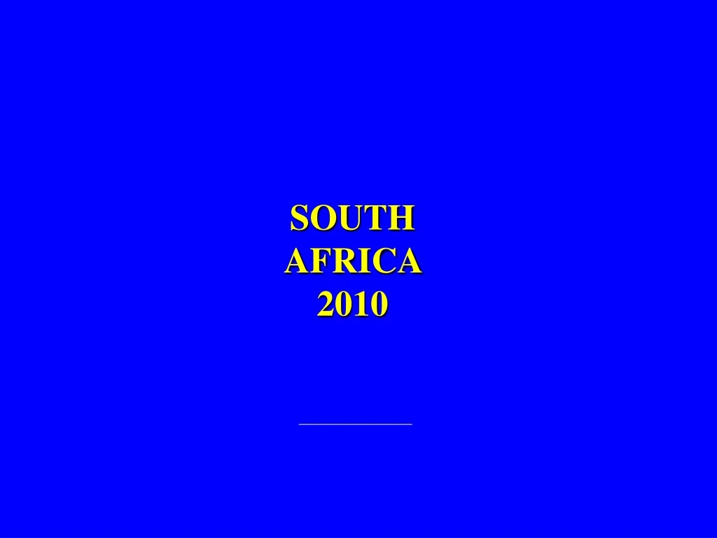 south africa 2010 n.