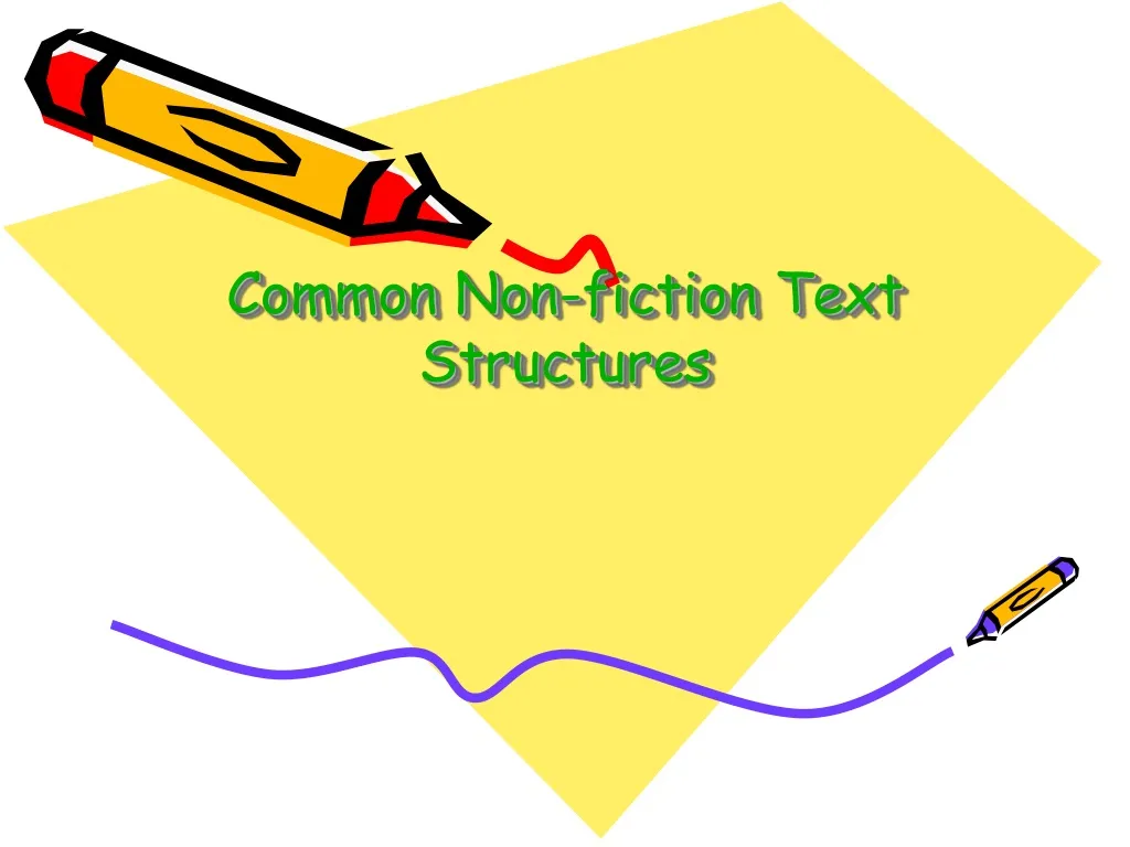 common non fiction text structures n.
