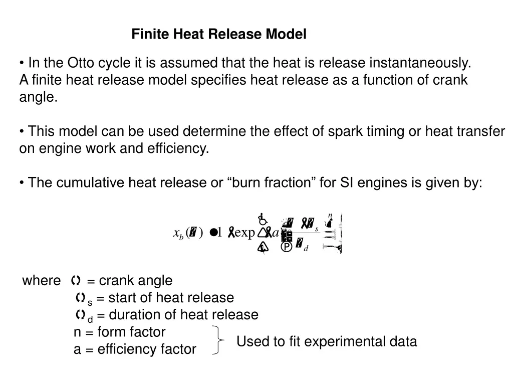 finite heat release model n.