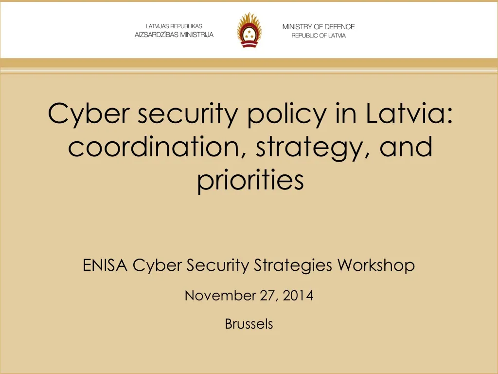 enisa cyber security strategies workshop november 27 2014 brussels n.