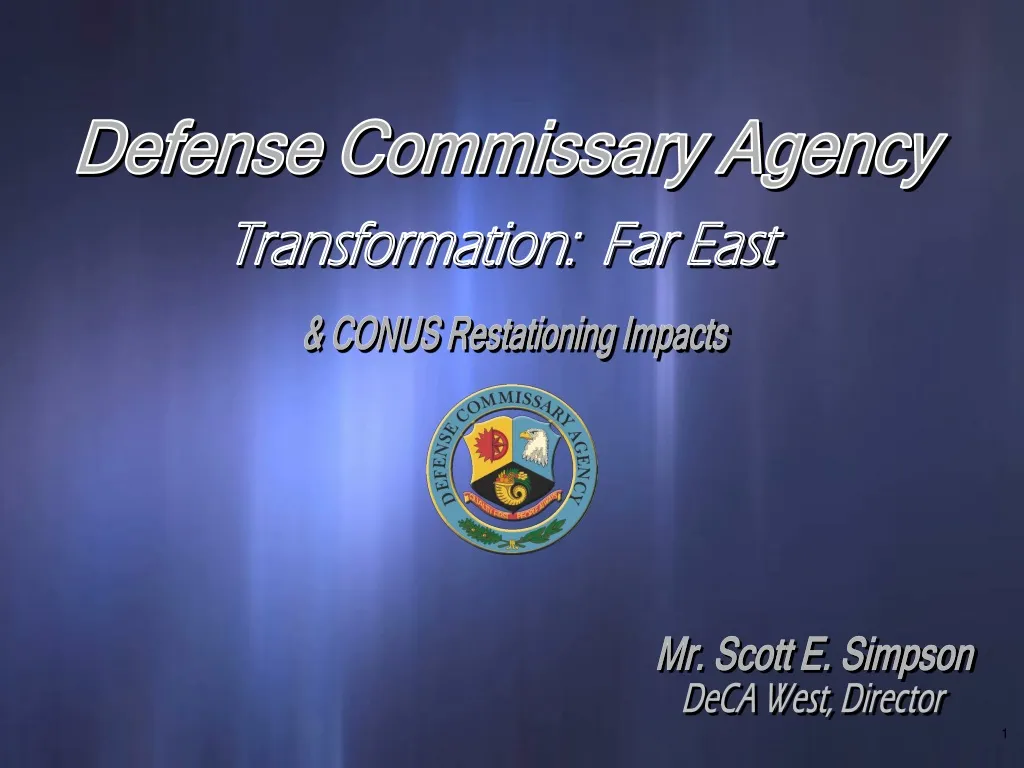 PPT - Defense Commissary Agency PowerPoint Presentation, free download ...