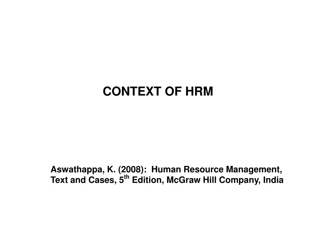 history of hrm ppt