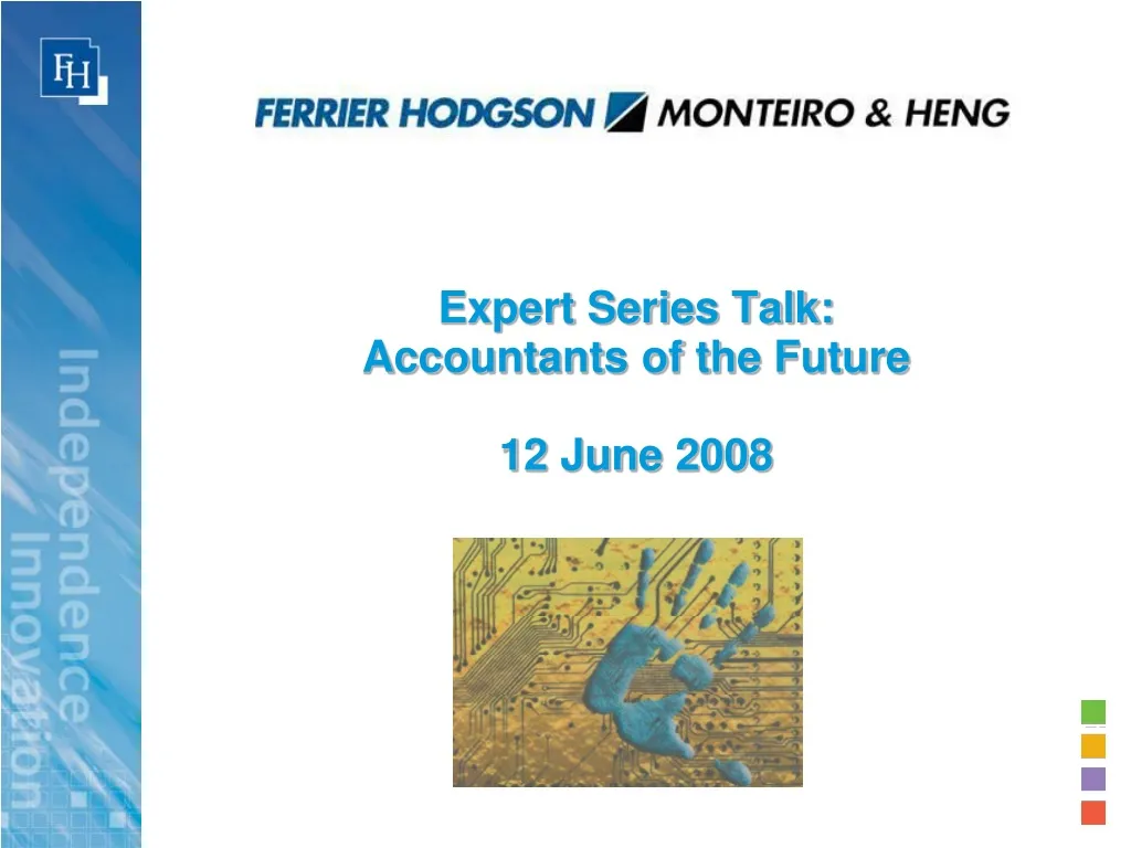 expert series talk accountants of the future 12 june 2008 n.