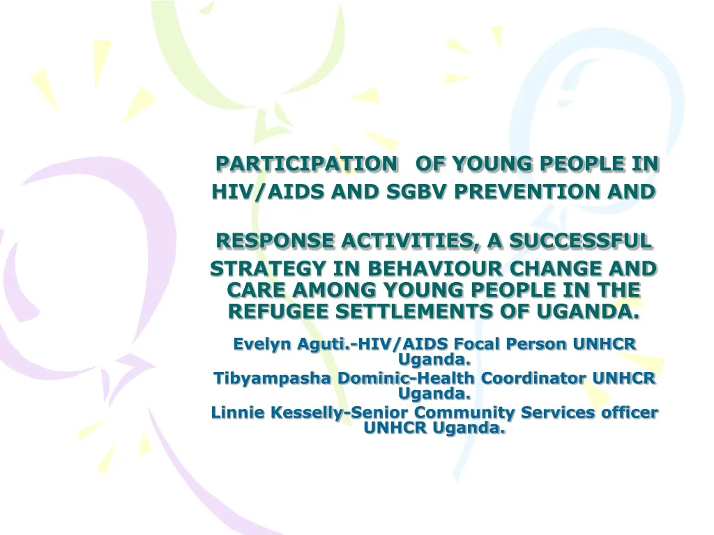 participation of young people in hiv aids n.