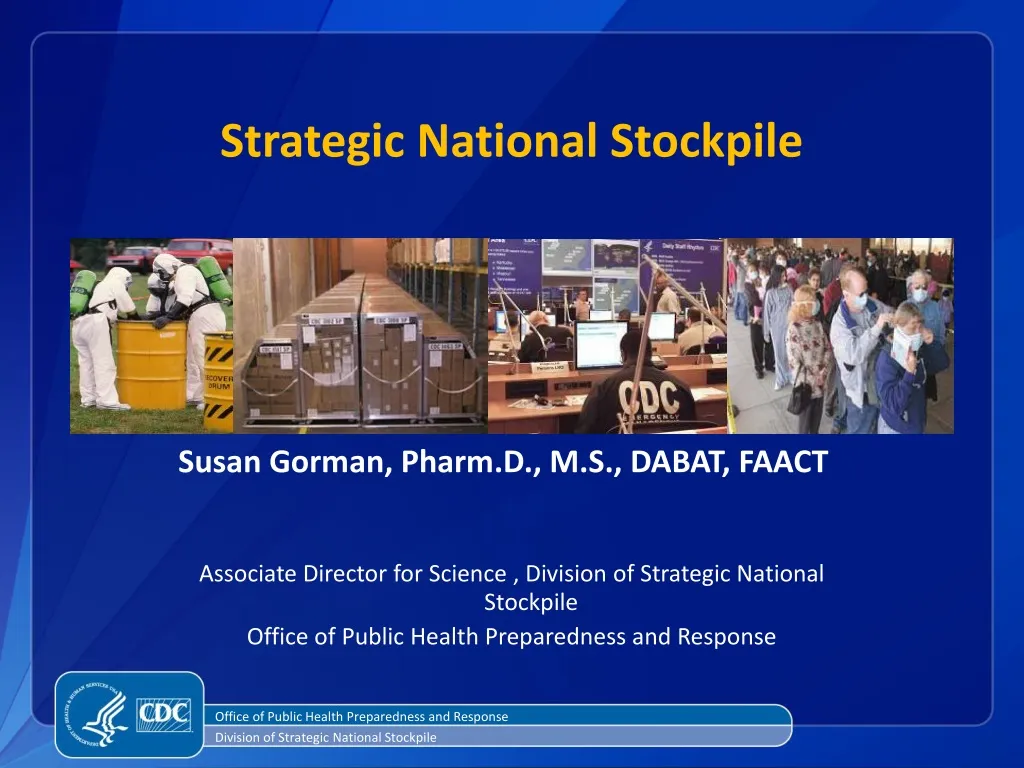 strategic national stockpile n.