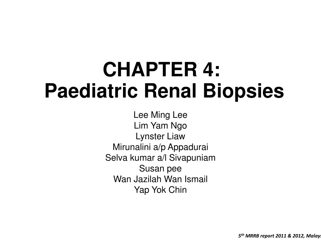 chapter 4 paediatric renal biopsies n.