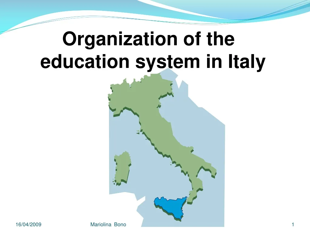 education system in italy presentation