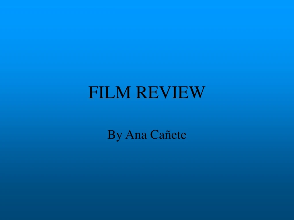 film review n.