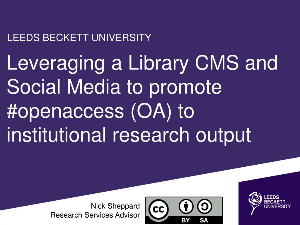 leveraging a library cms and social media n.