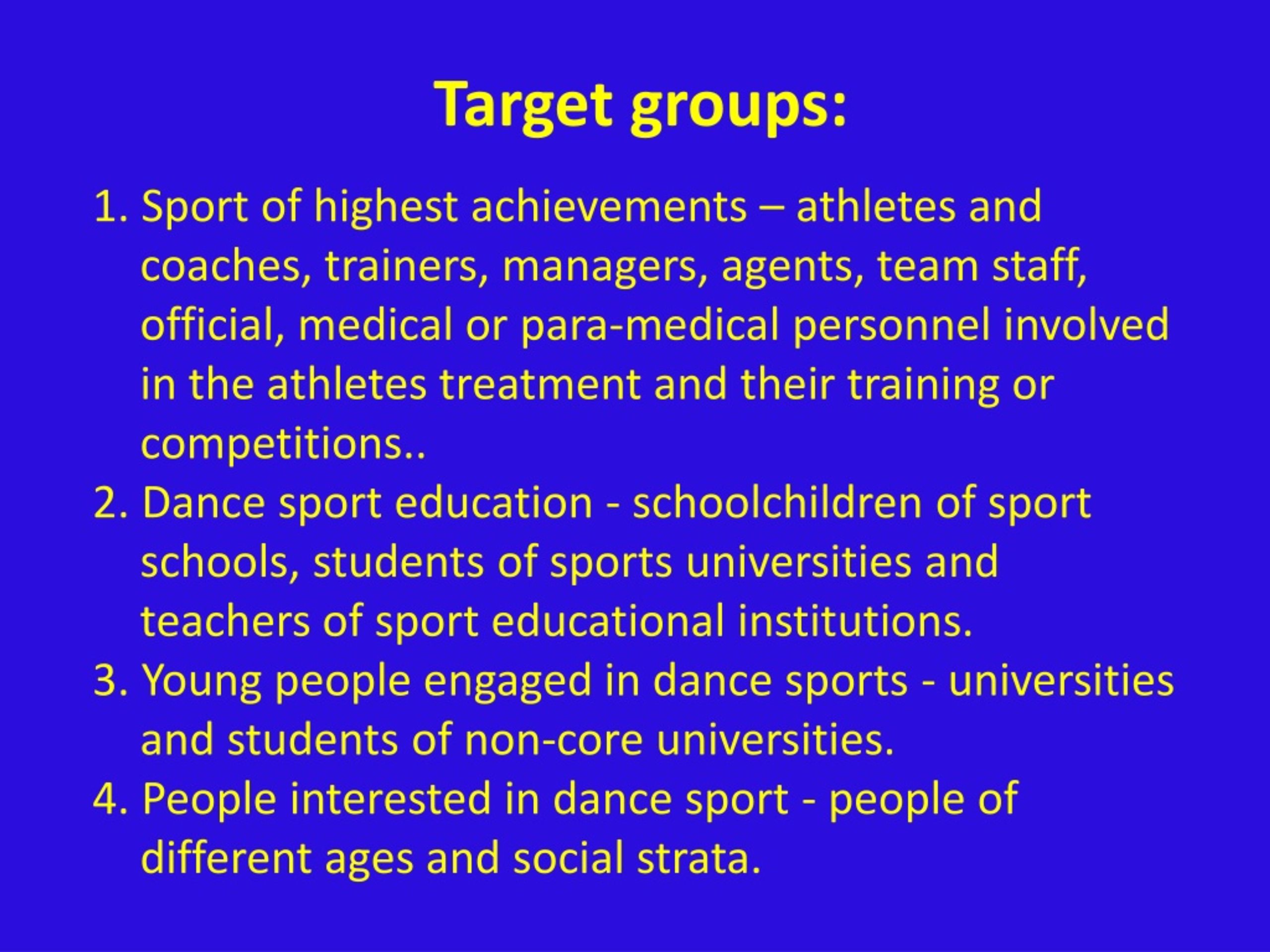 PPT Educational Anti Doping Program Of The International Dance Sport 