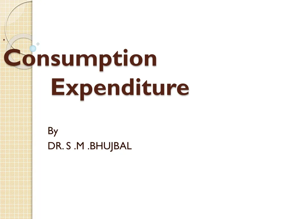 consumption expenditure n.