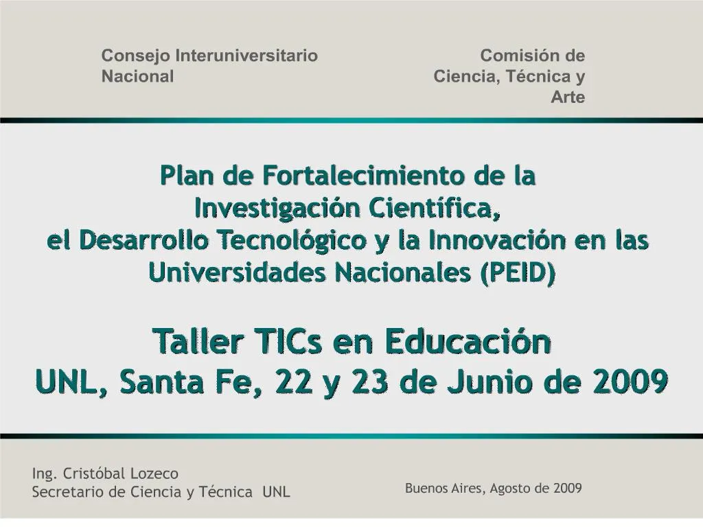 PPT - Plan De Fortalecimiento De La Investigaci N Cient Fica, El ...