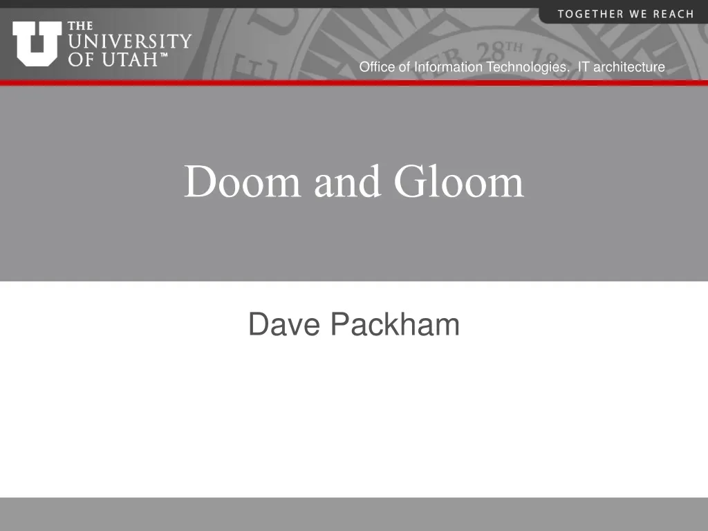 doom and gloom n.