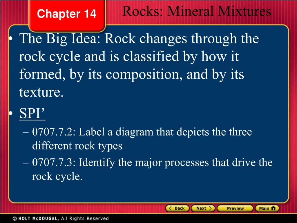 rocks mineral mixtures n.