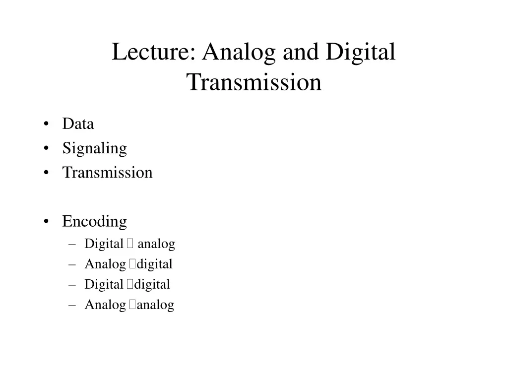 lecture analog and digital transmission n.
