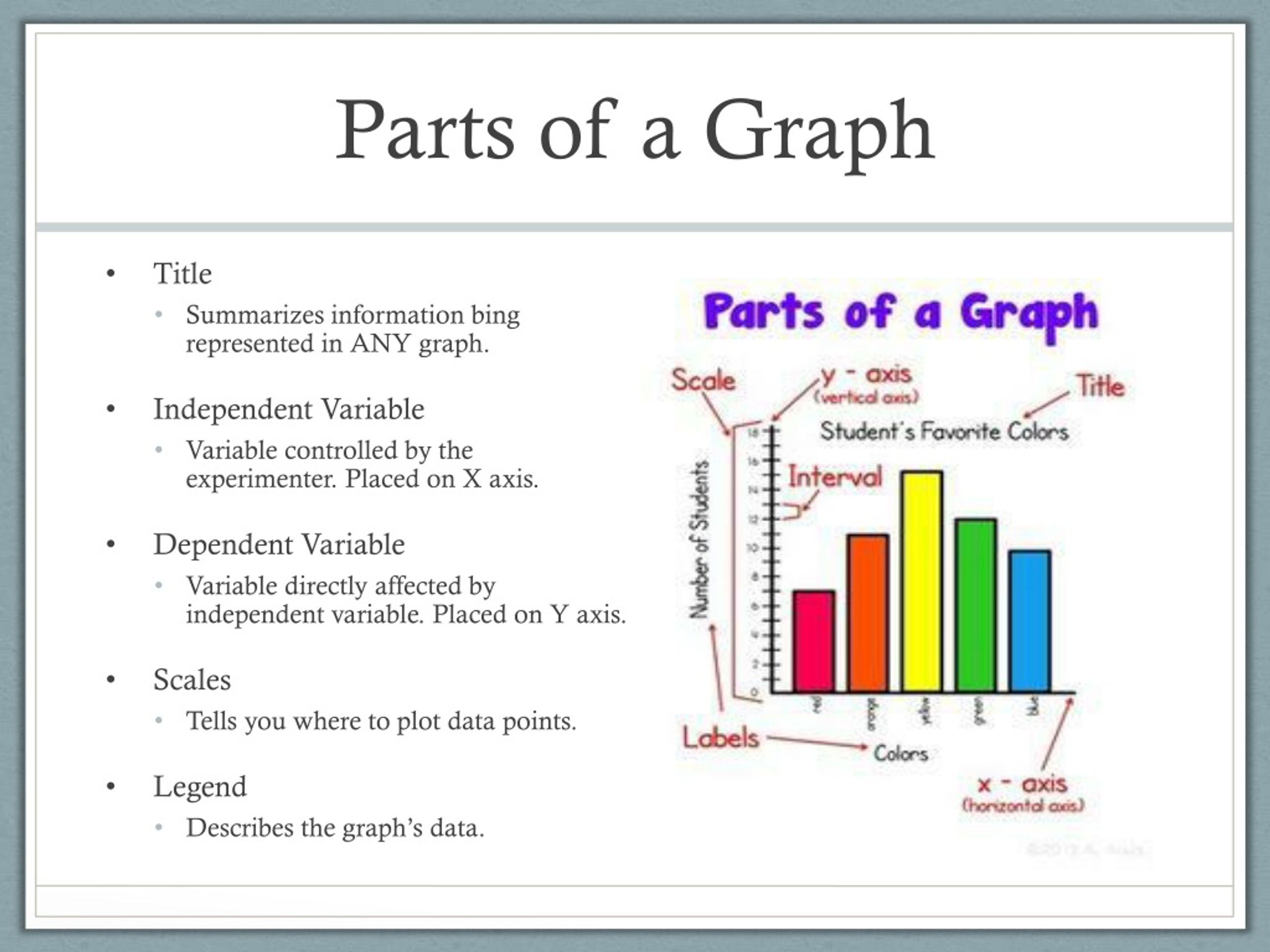 Parts Of A Graph Worksheet