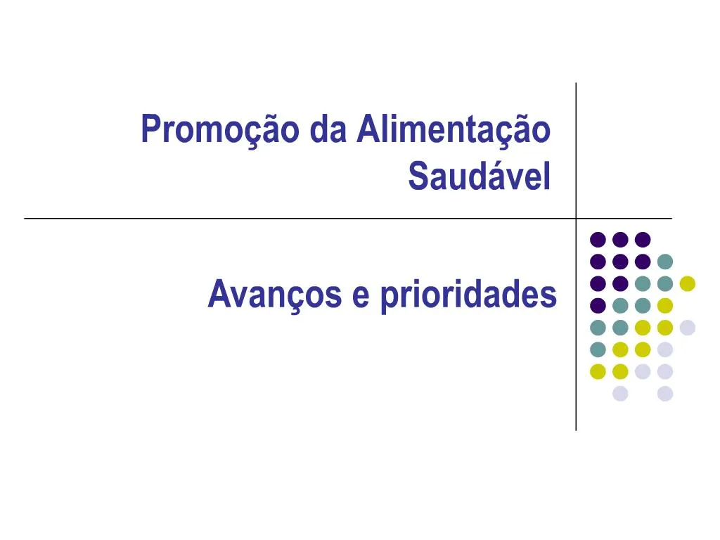 PPT - Promo O Da Alimenta O Saud Vel PowerPoint Presentation, Free ...