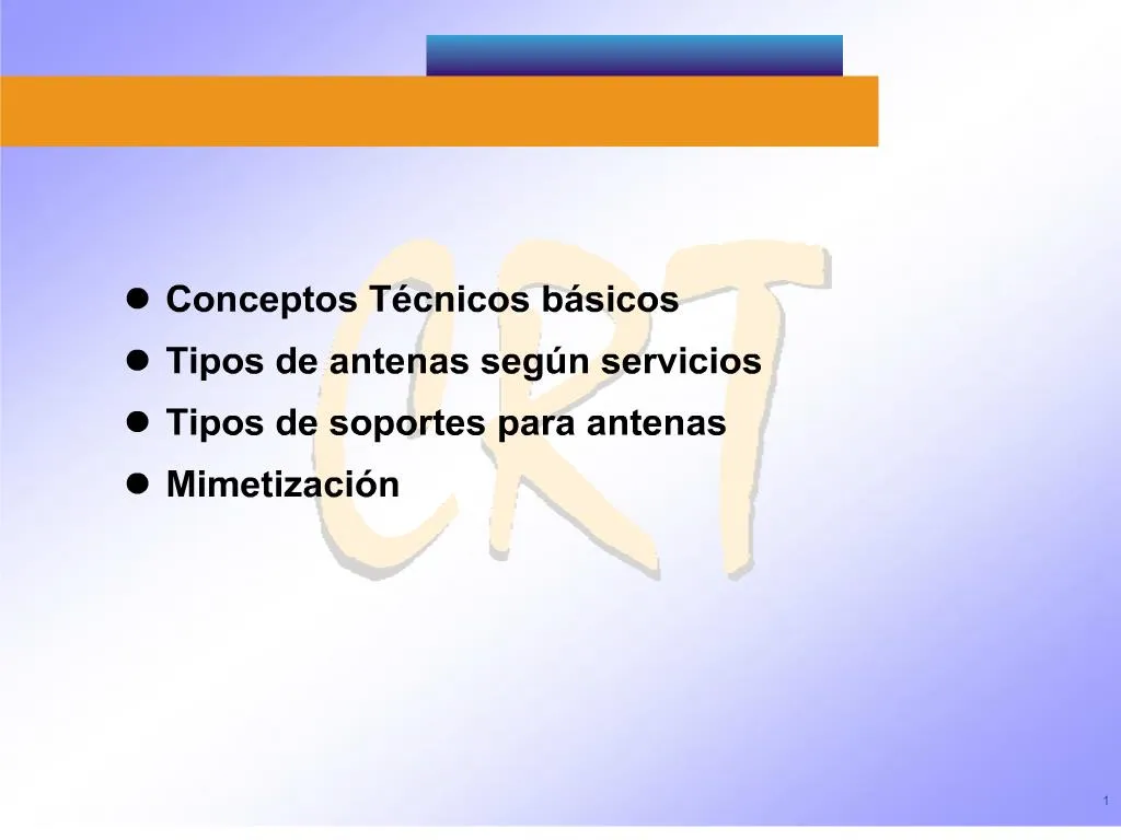 PPT - Conceptos T Cnicos B Sicos Tipos De Antenas Seg N Servicios Tipos ...