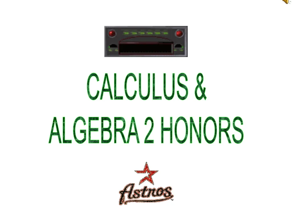 calculus algebra 2 honors n.