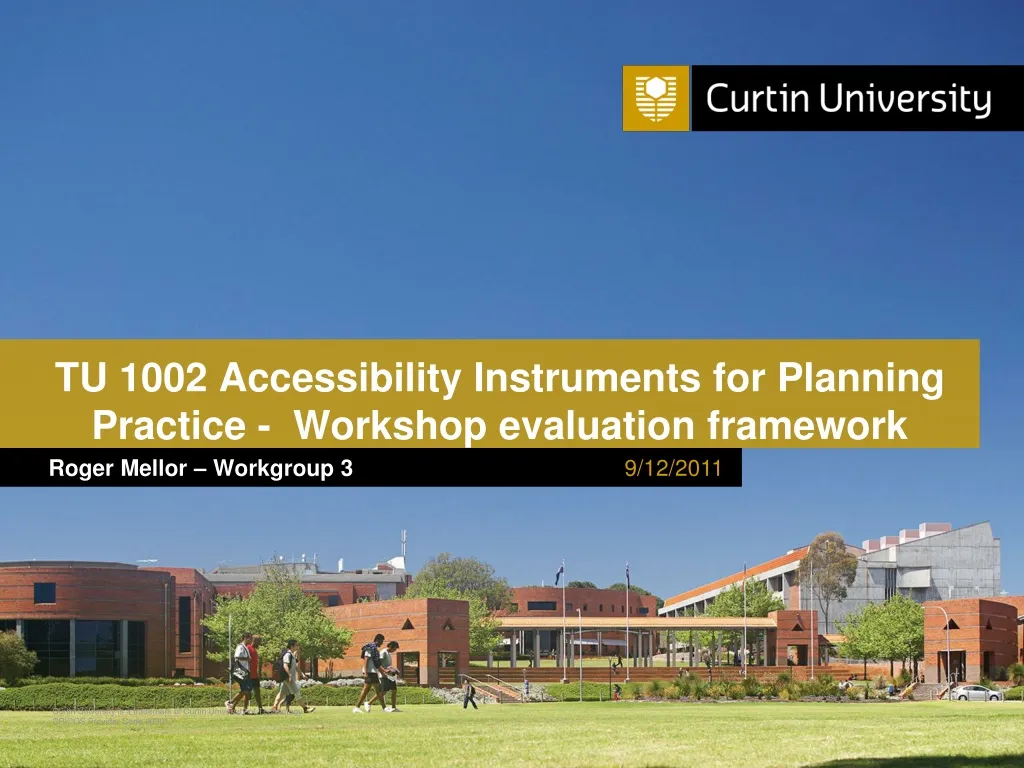 tu 1002 accessibility instruments for planning practice workshop evaluation framework n.