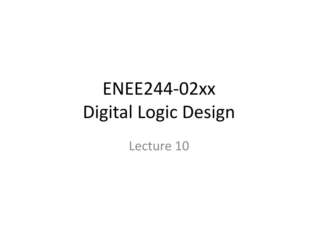 enee244 02xx digital logic design n.