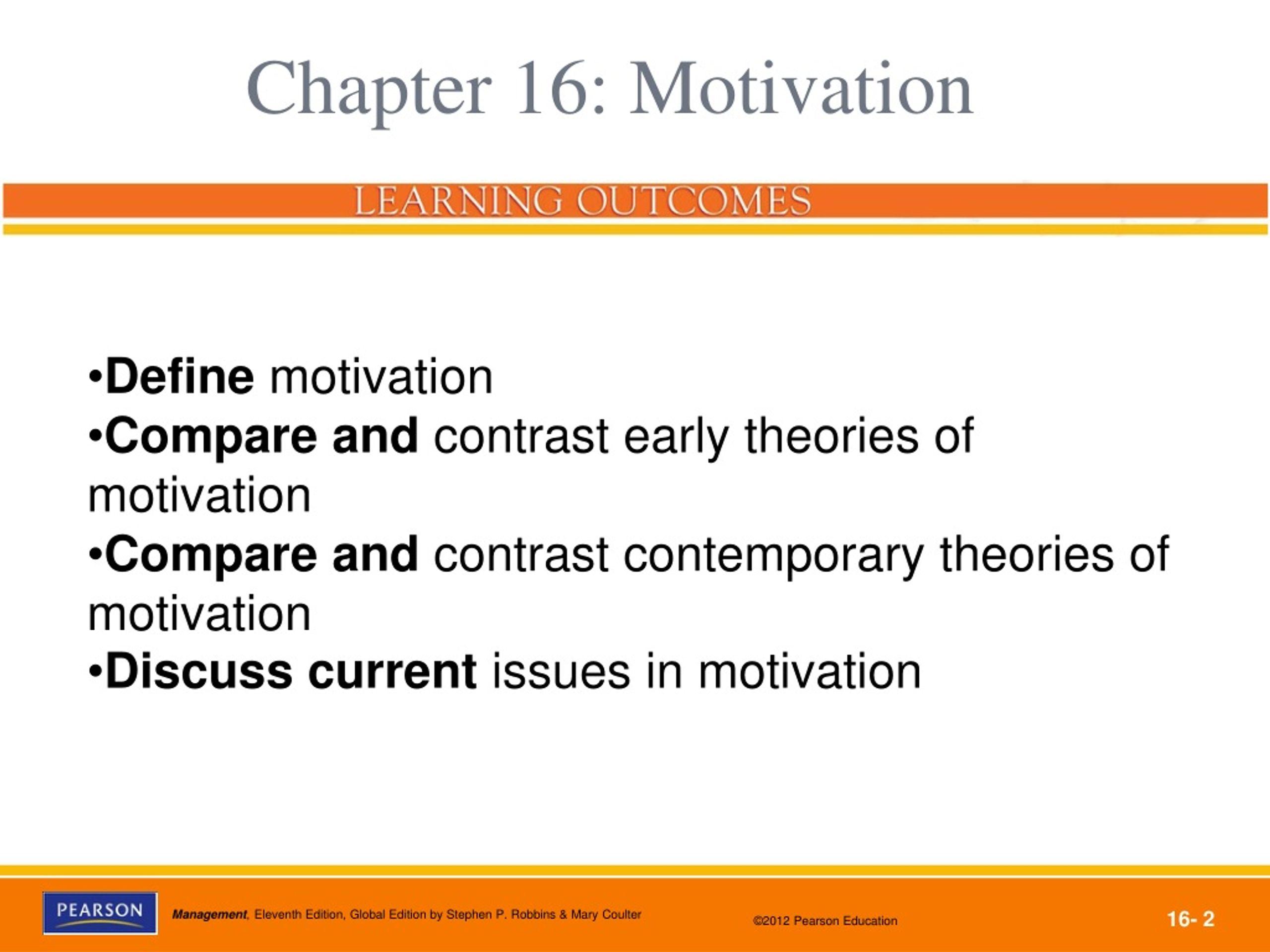 modern theories of motivation