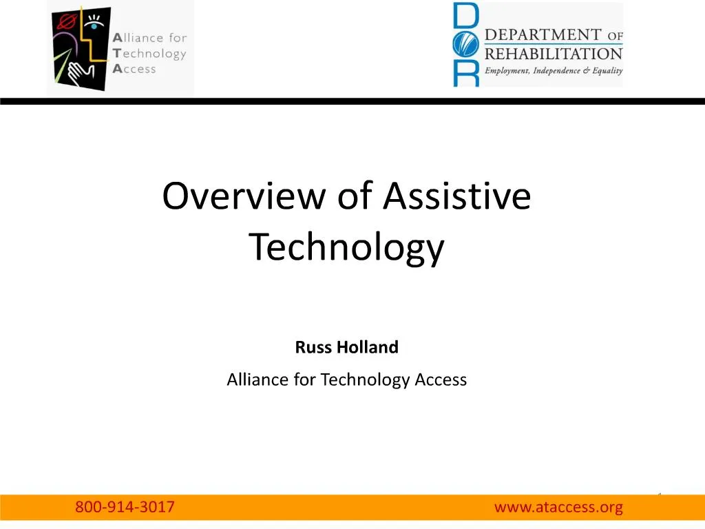 PPT - Overview Of Assistive Technology PowerPoint Presentation, Free ...