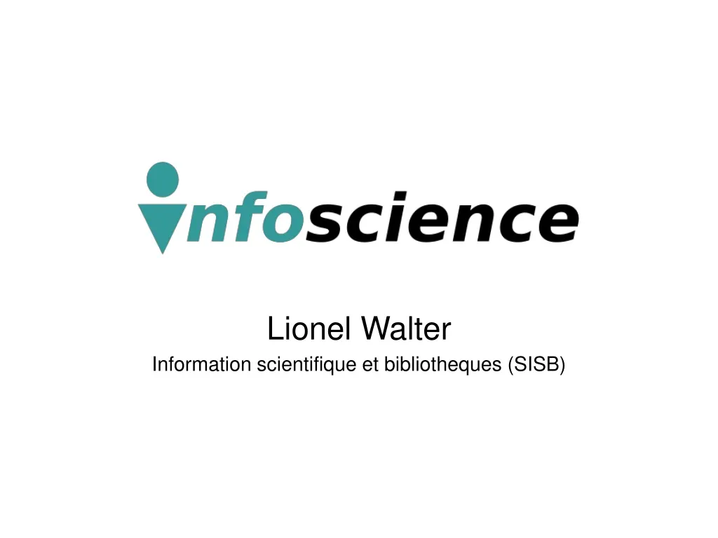 lionel walter information scientifique et bibliotheques sisb n.