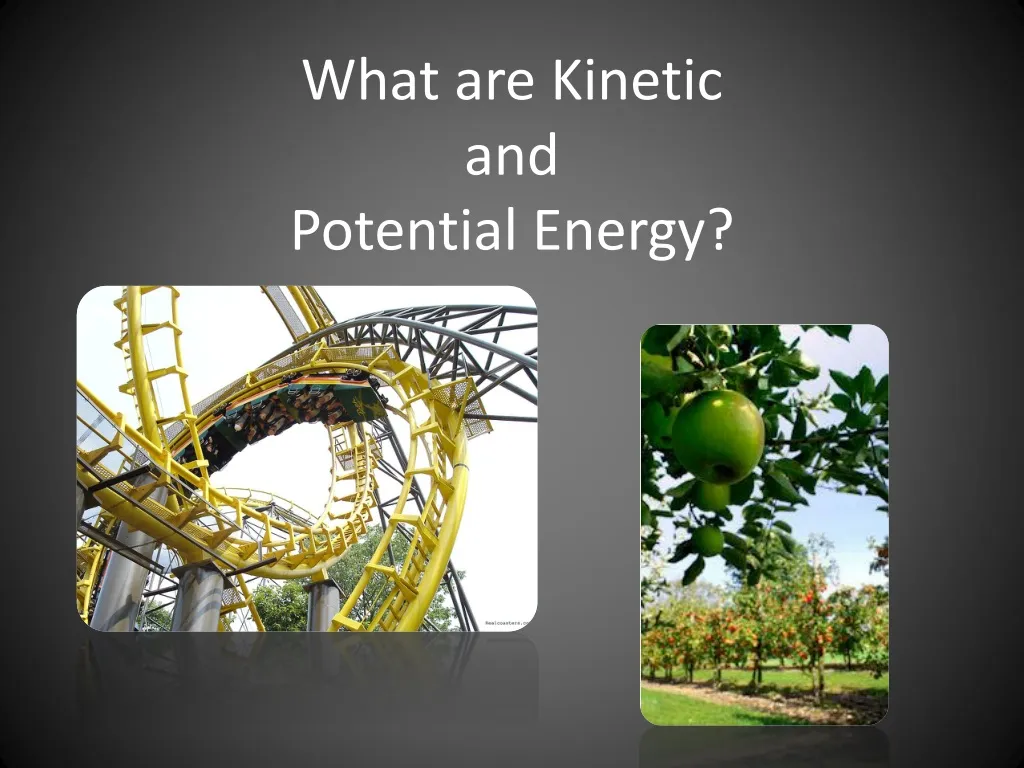 what are kinetic and potential energy n.