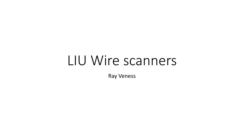 liu wire scanners n.