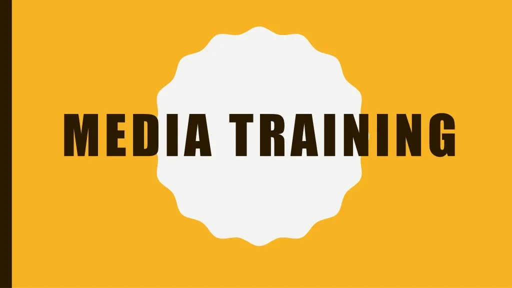 media training n.