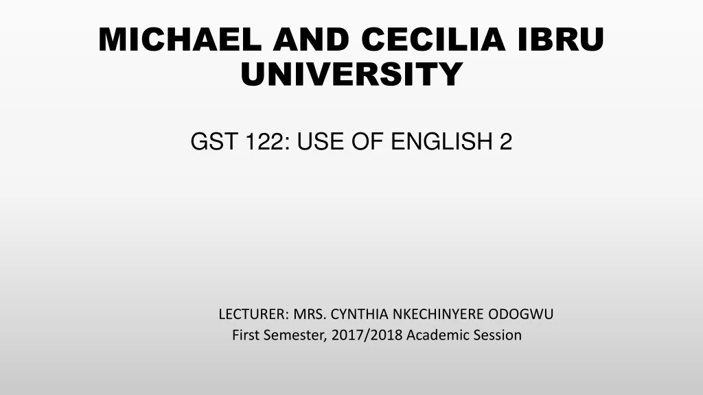 michael and cecilia ibru university n.