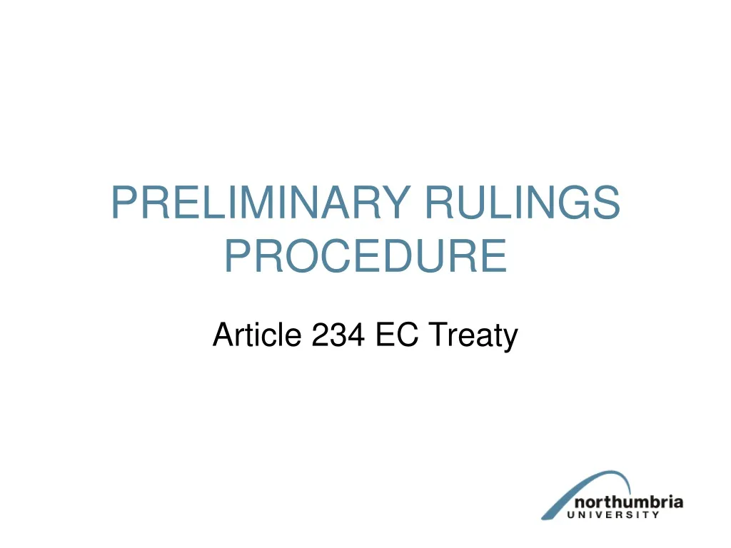 preliminary rulings procedure n.
