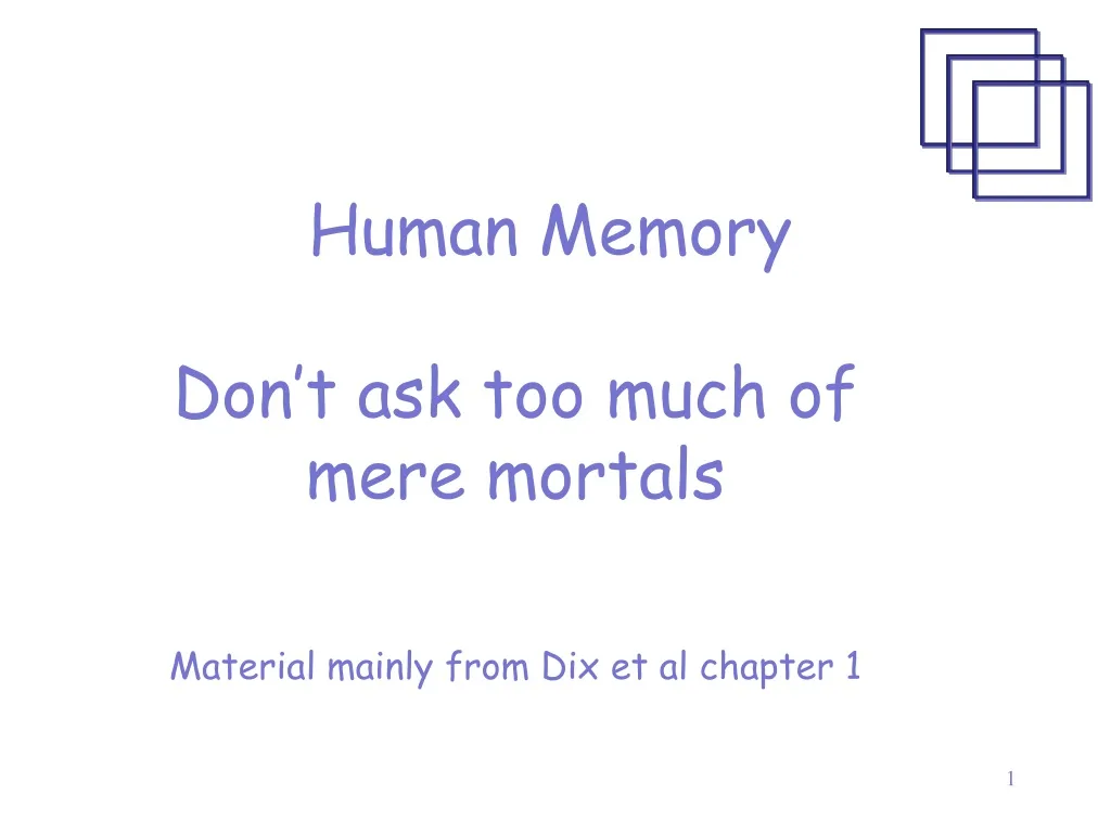 human memory n.