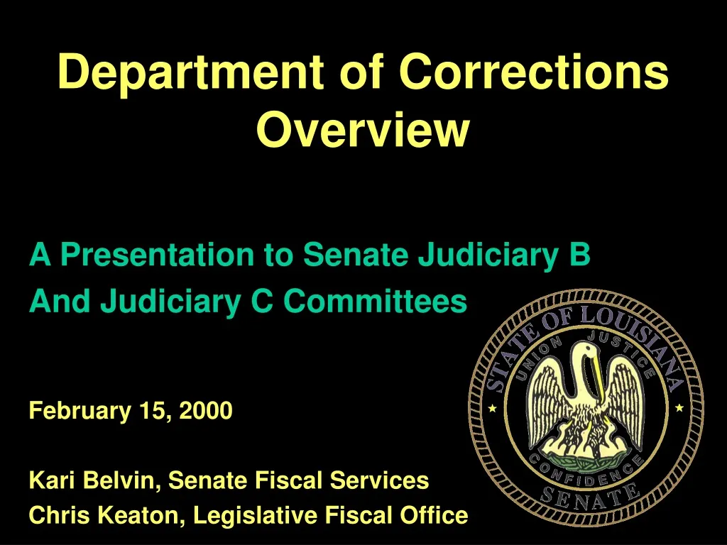 department of corrections overview n.
