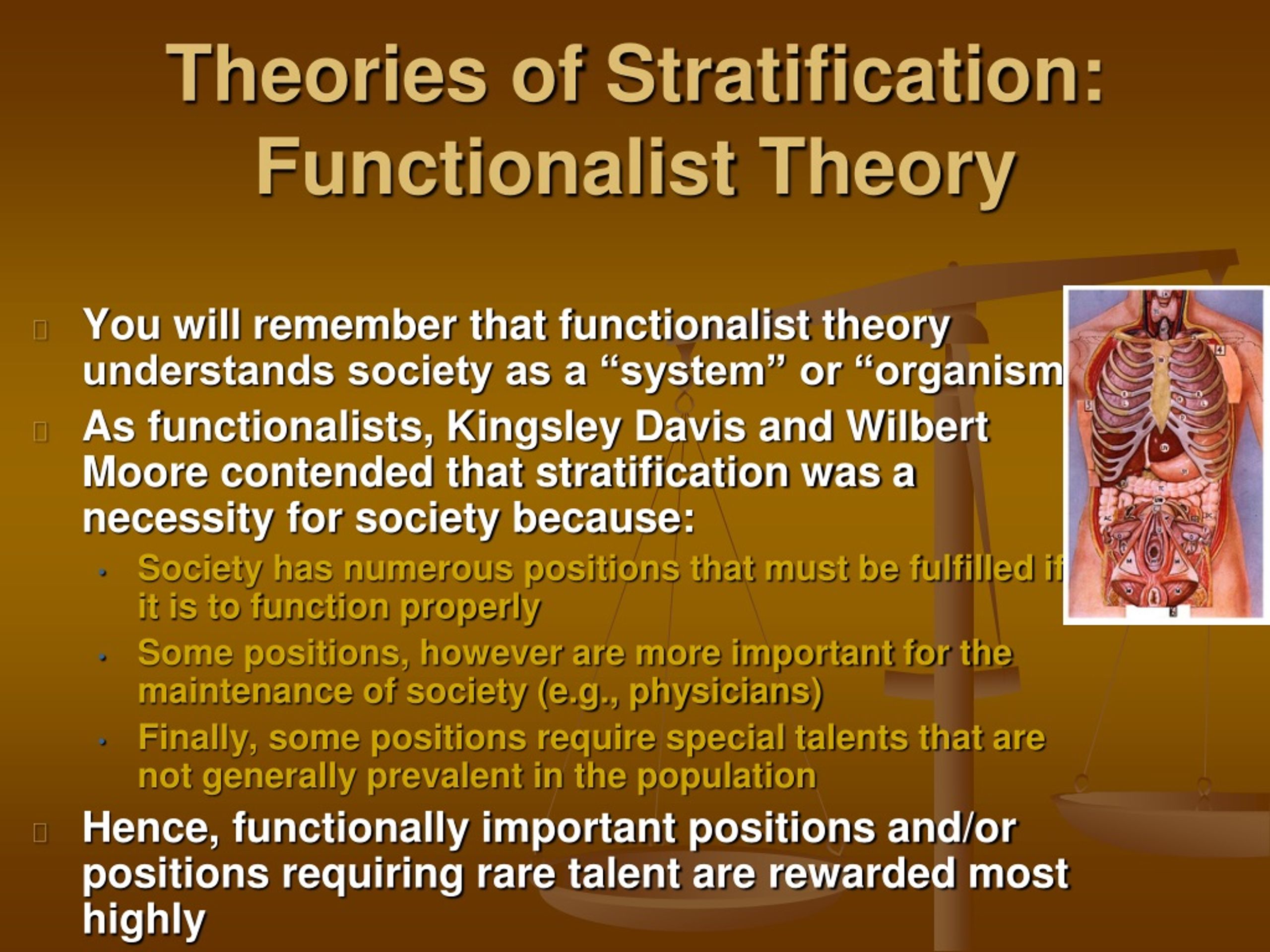 structural functional theory of stratification