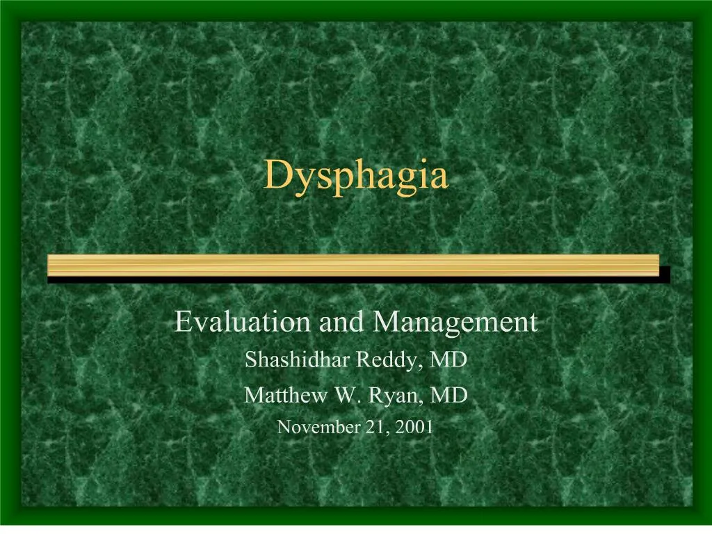 PPT - Dysphagia PowerPoint Presentation, Free Download - ID:206272