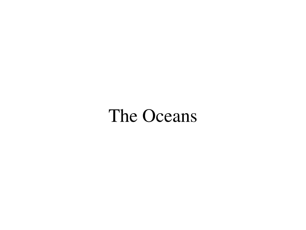 the oceans n.