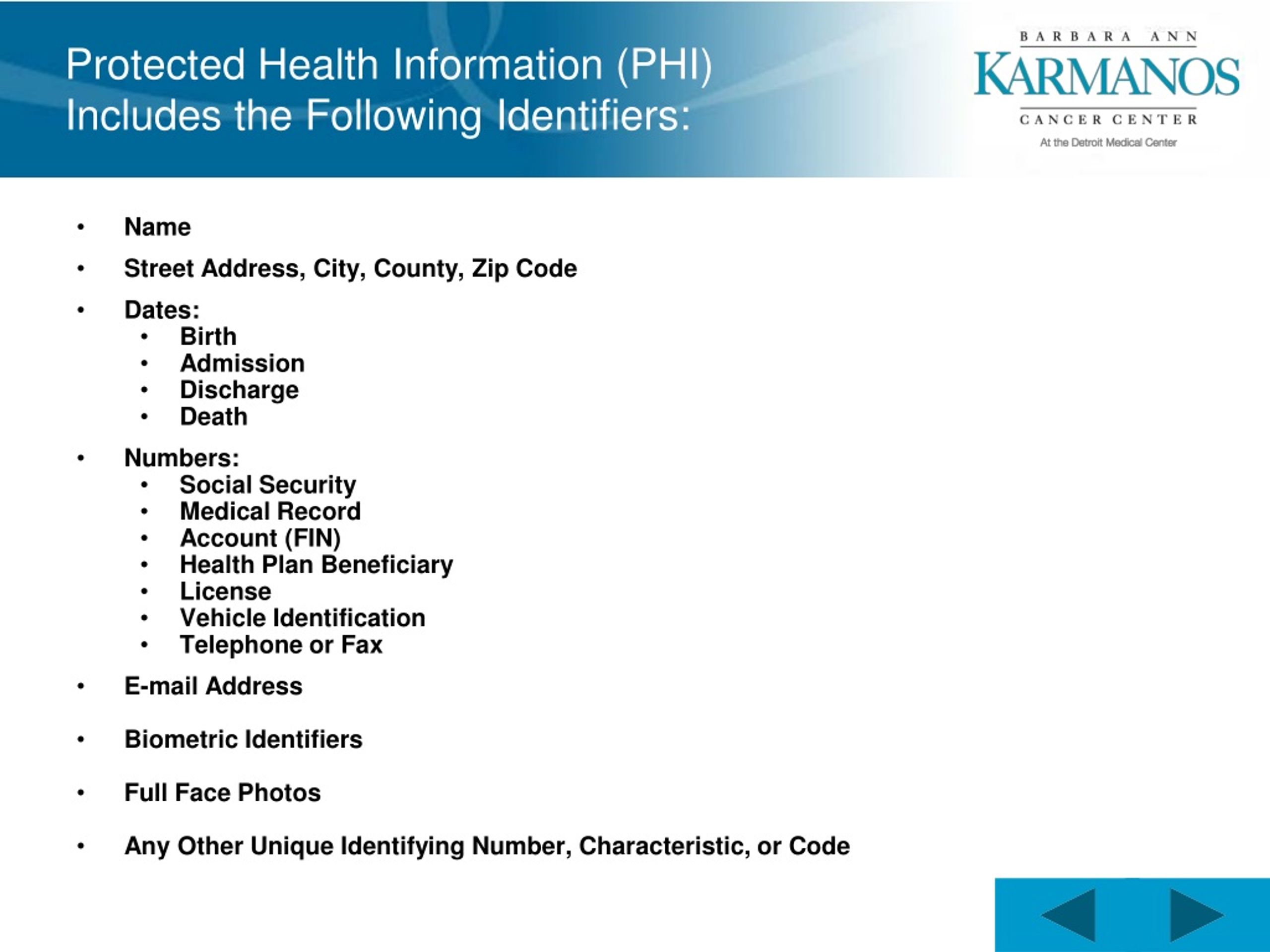 PPT Health Insurance Portability And Accountability Act HIPAA Patient 