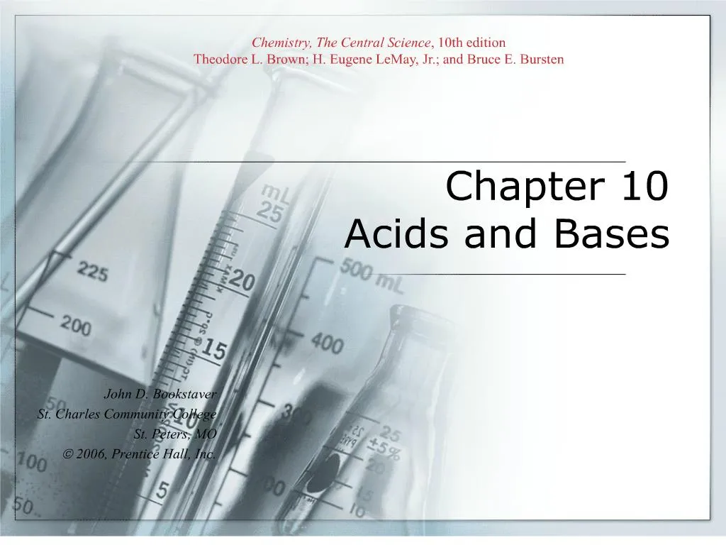 Ppt Chapter 10 Acids And Bases Powerpoint Presentation Free Download Id207220 4076