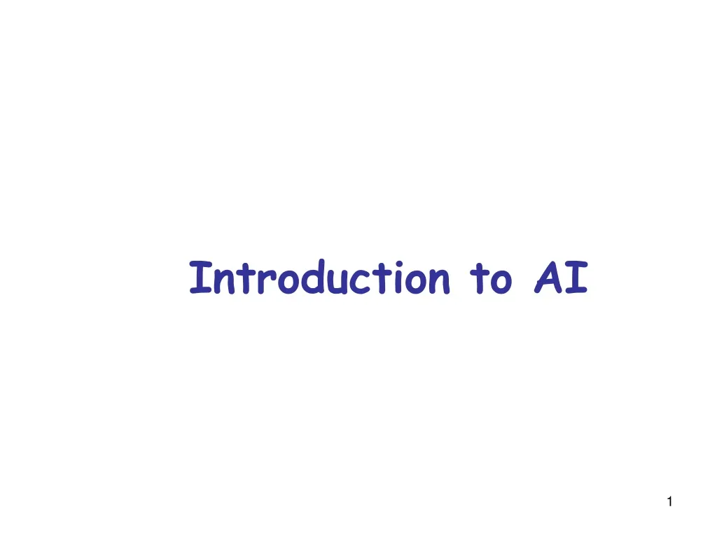 introduction to ai n.