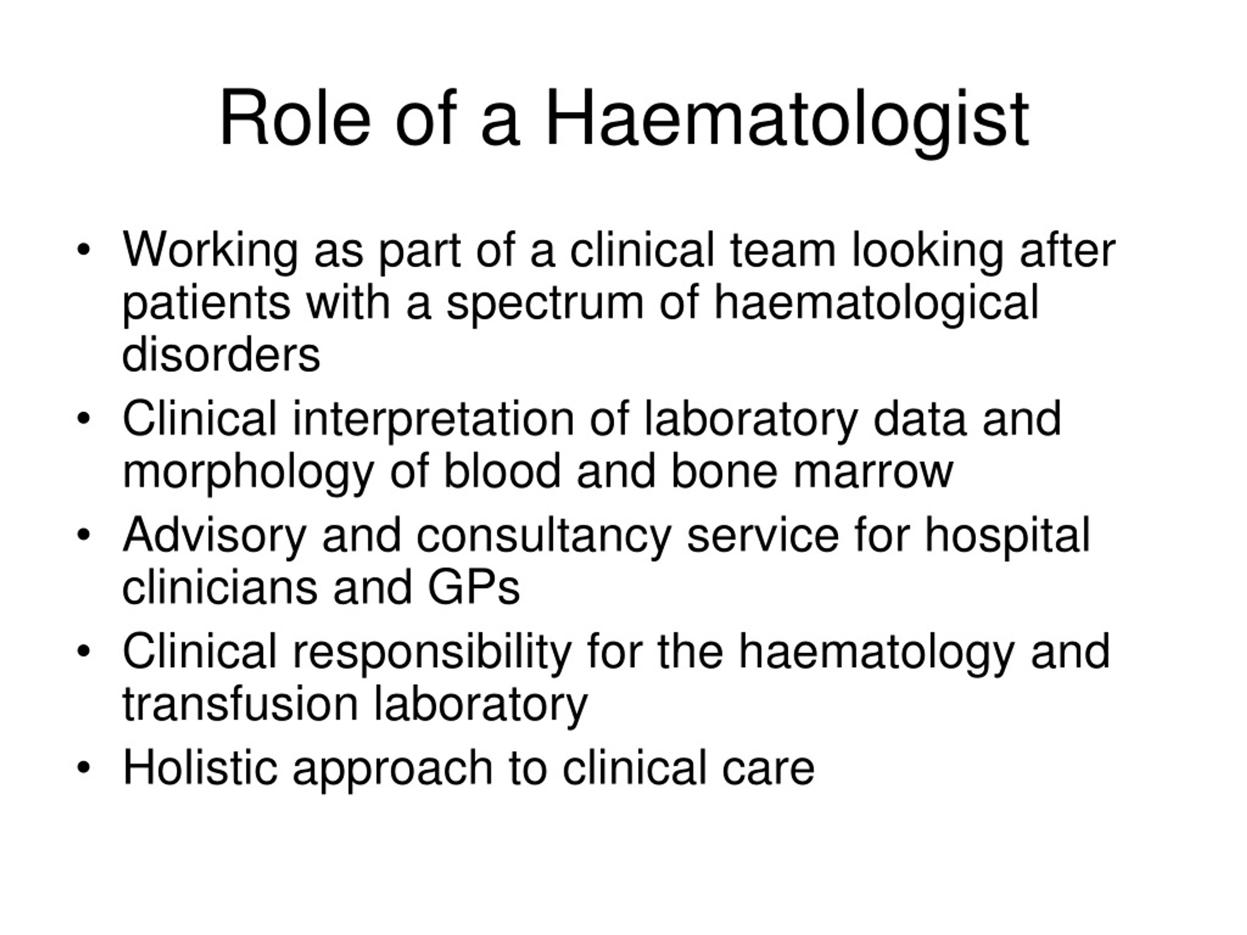seminar presentation topics in haematology
