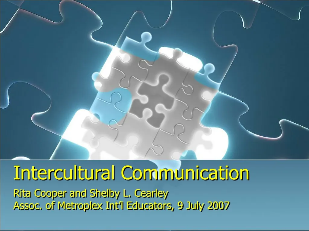 PPT - Intercultural Communication PowerPoint Presentation, Free ...